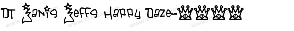 DT Janis Jeffs Happy Daze字体转换